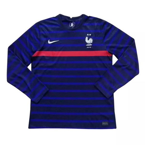 Tailandia Camiseta Francia Primera Equipación ML 2020 Azul